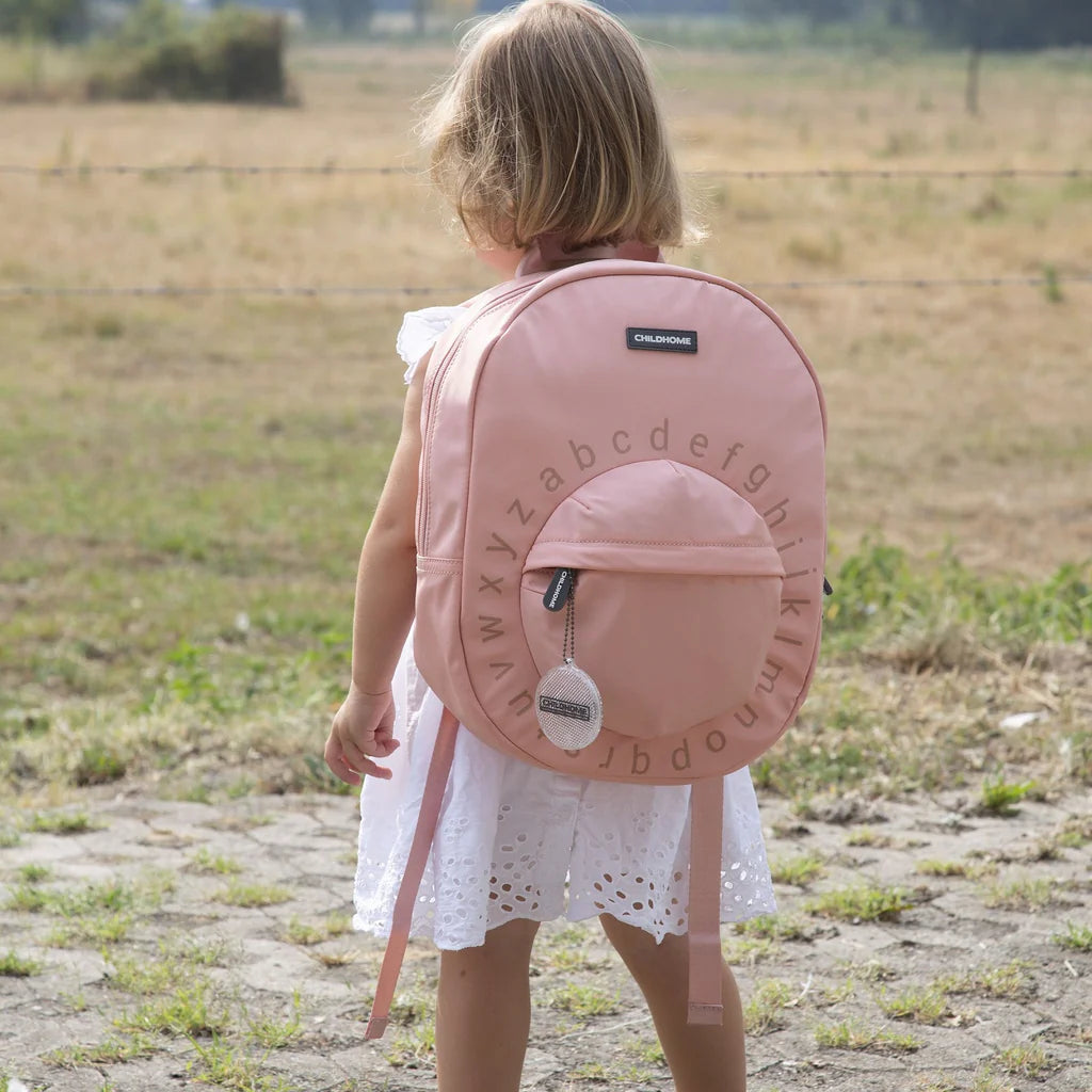 Kids School Backpack ABC - Pink Copper