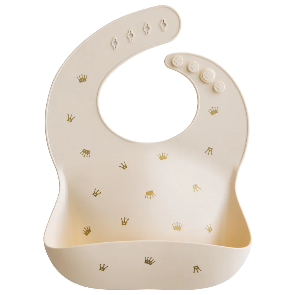 Silicone Baby Bib - Crowns