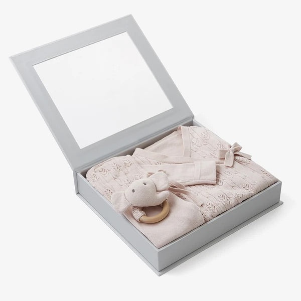 Blush Pink Newborn Coming Home Outfit Boxed Set