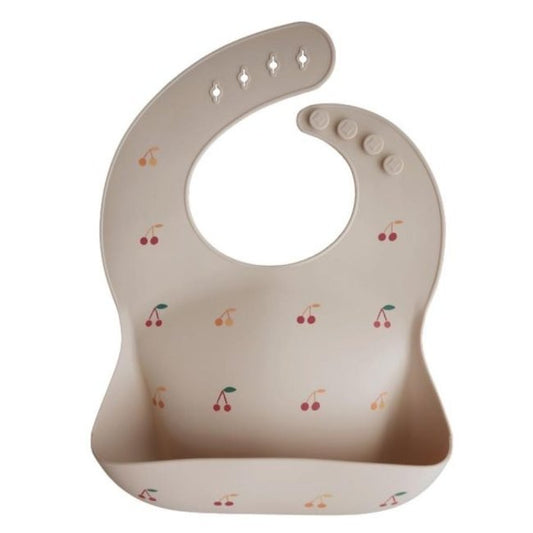 Silicone Baby Bib - Cherries