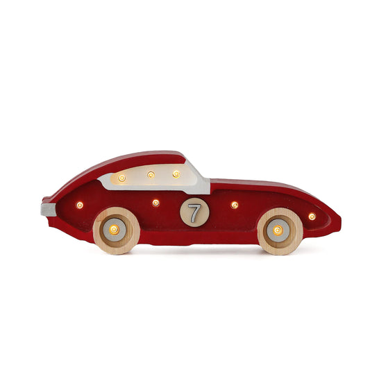 Little Lights Mini Race Car Lamp - Red