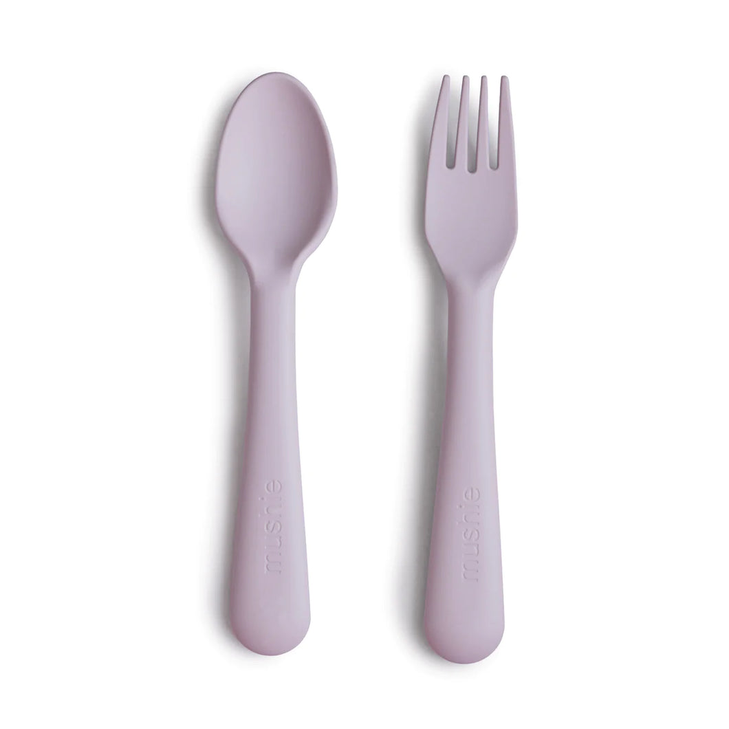 Fork and Spoon Set - Soft Lilac