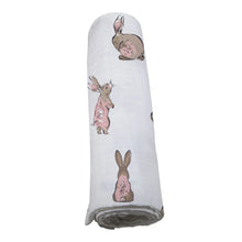 Load image into Gallery viewer, Powder Pink Bunnies Swaddle
