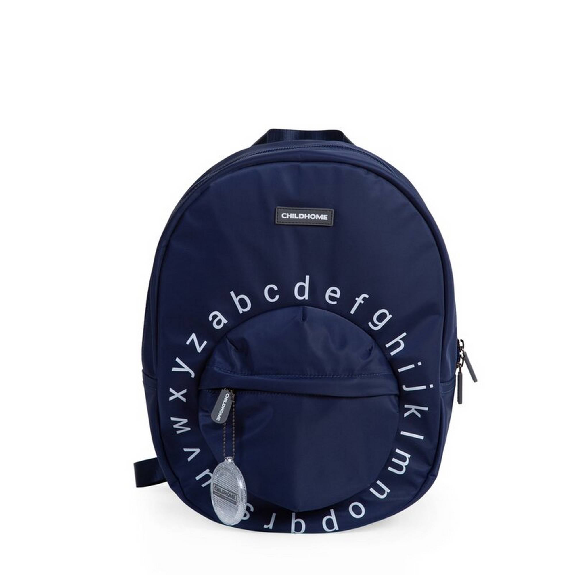 Kids School Backpack ABC - Navy White – Peek A Boo Store