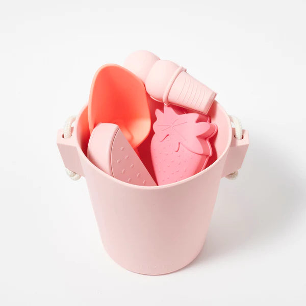 Silicone Bucket & Spade Set - Pink