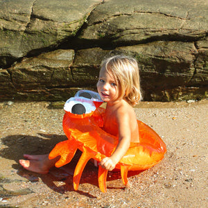Kiddy Pool Ring - Sonny the Sea Creature Neon Orange