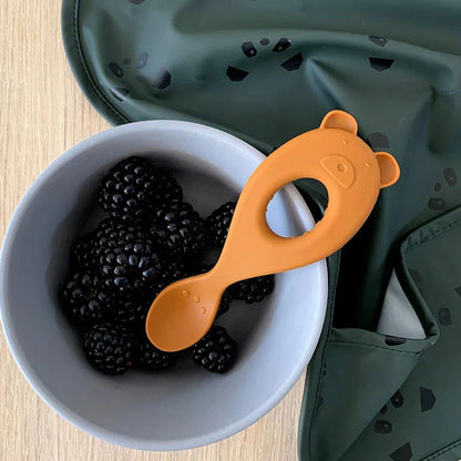 Liva Silicone Spoon (4-pack) - Safari Blue Mix