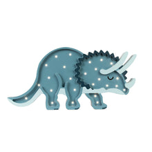 Load image into Gallery viewer, Little Lights Triceratops Dinosaur Lamp
