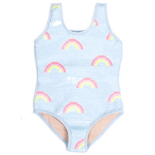 Load image into Gallery viewer, Magic Flip Sequin- Rainbows Swimsuit
