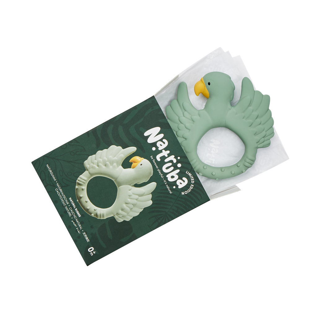 Teether Parrot Light Green