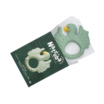 Teether Parrot Light Green