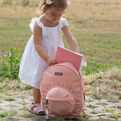 Kids School Backpack ABC - Pink Copper