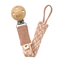 Load image into Gallery viewer, BIBS Pacifier Clip - Blush/Ivory
