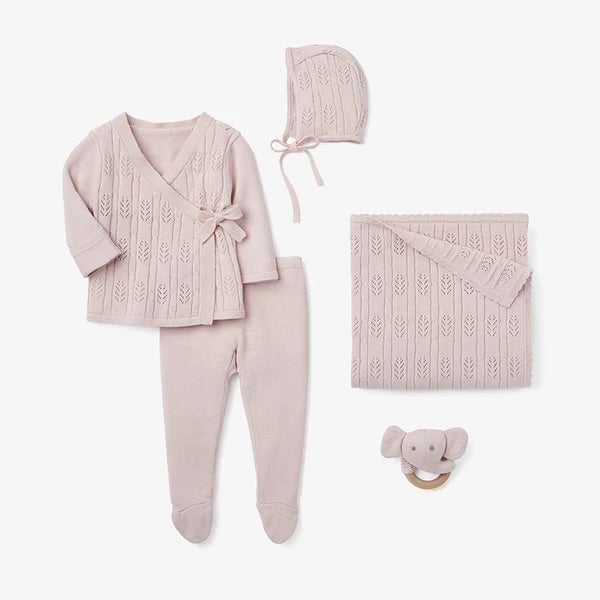 Blush Pink Newborn Coming Home Outfit Boxed Set