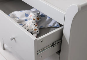 Roma Sleigh Cot Bed with Under Bed Drawer