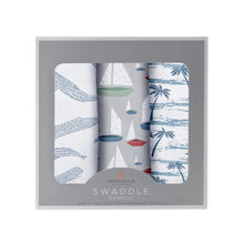 Load image into Gallery viewer, Ocean Tides Bamboo Swaddle 3 Pack
