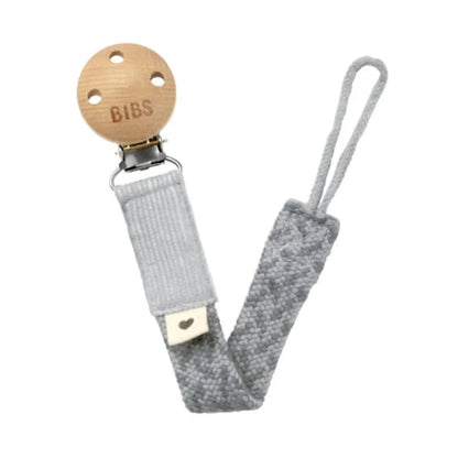 BIBS Pacifier Clip - Cloud/Iron