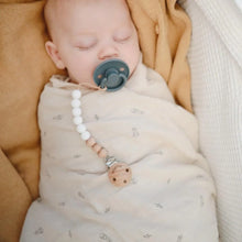 Load image into Gallery viewer, Muslin Swaddle Blanket Organic Cotton - Rocket Ship
