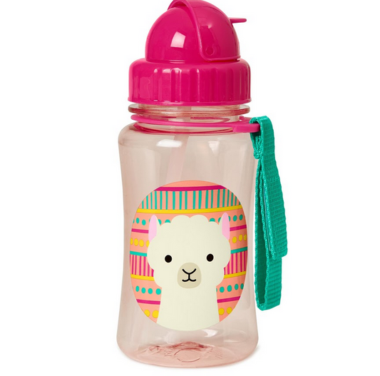 Zoo Straw Bottle Llama