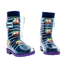 Load image into Gallery viewer, Christmas Pudding Mini Welly Socks
