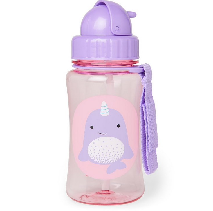 Zoo Straw Bottle Narwhal