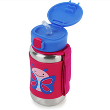 Load image into Gallery viewer, Zoo Stainless Steel Straw Bottle - Butterfly
