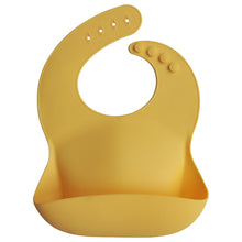 Load image into Gallery viewer, Silicone Baby Bib - Mineral Yellow

