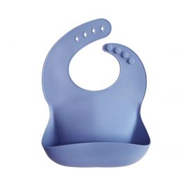 Silicone Baby Bib - Powder Blue