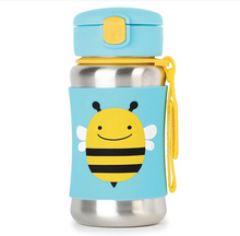 Load image into Gallery viewer, Zoo Stainless Steel Straw Bottle - Bee
