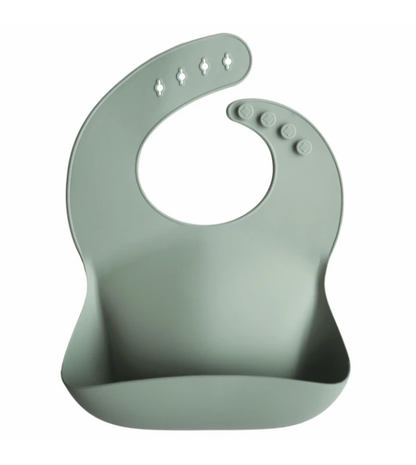 Silicone Baby Bib - Cambridge Blue