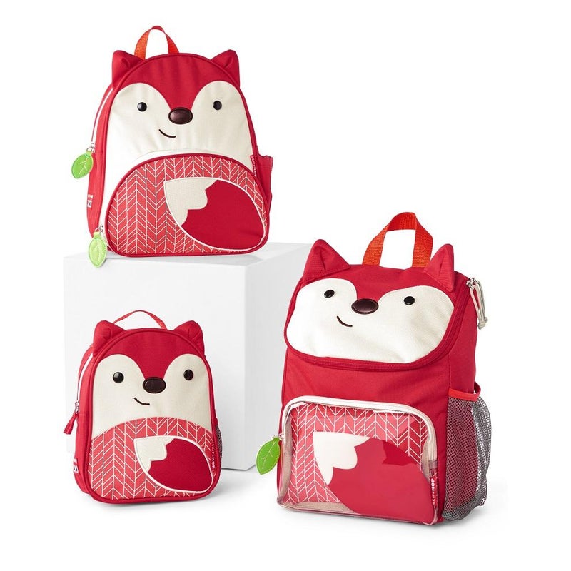 Zaino Bambini Asilo Con Volpi E Coniglietti - Leggero E Capiente Per Bimbi E Bimbe - 25x10x30 Cm