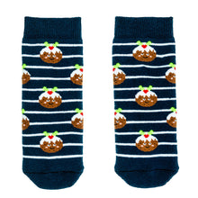 Load image into Gallery viewer, Christmas Pudding Tot Welly Socks
