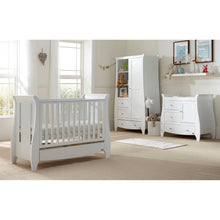 Load image into Gallery viewer, Katie Mini Sleigh Cot Bed with Under Bed Drawer - White

